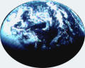 Image of global map and globe